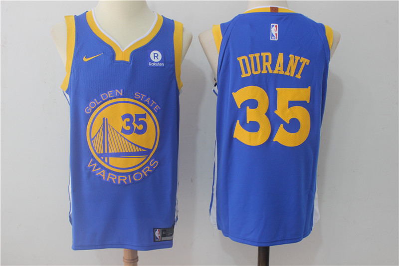 Men Golden State Warriors #35 Durant Blue Game Nike NBA Jerseys->golden state warriors->NBA Jersey
